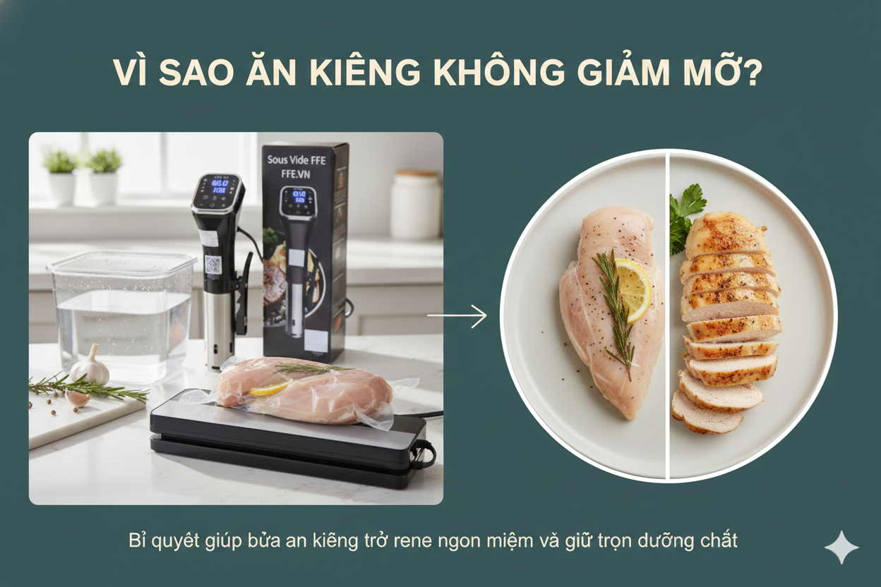 sous vide ffe ăn kiêng nhưng ko dầu mỡ