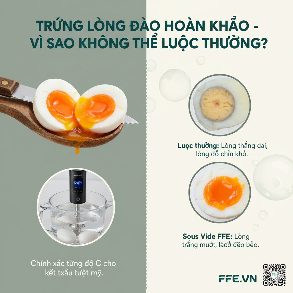 máy sous vide nấu trứng lòng đào Osen