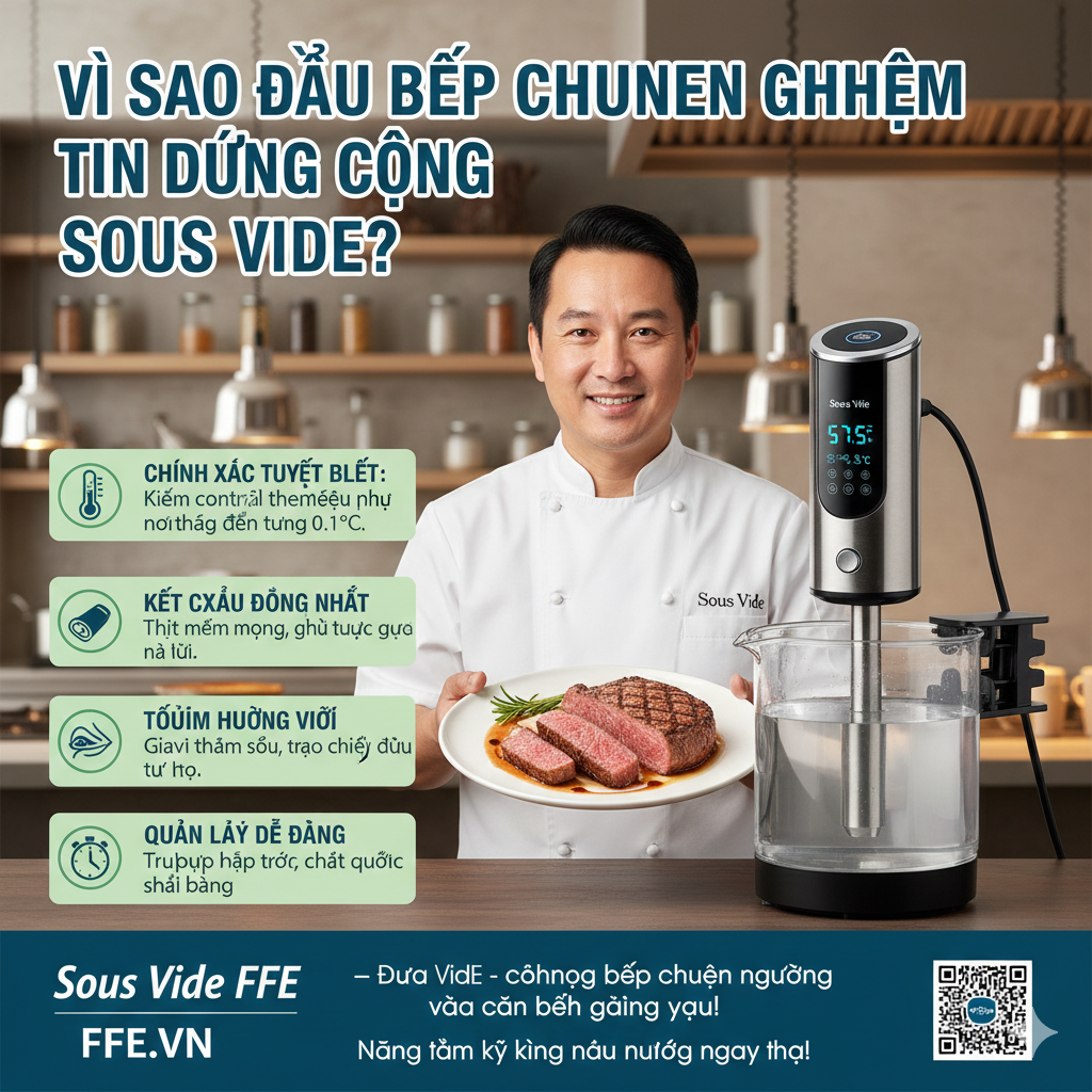 máy Sous Vide sự lựa chọn của đầu bếp